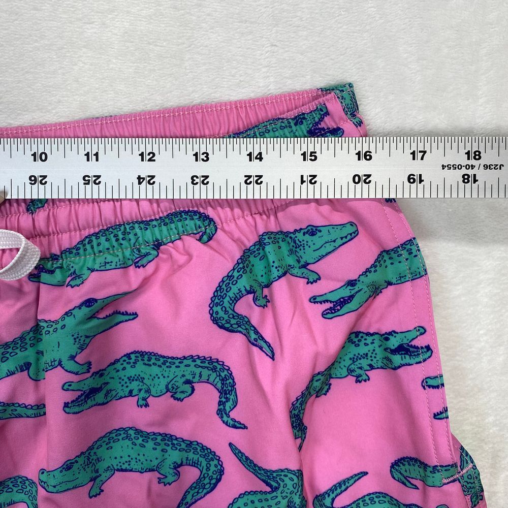 New Chubbies Pink Alligator Print Swim Trunks Board Shorts Summer Beach Wear XL - Picture 2 of 9